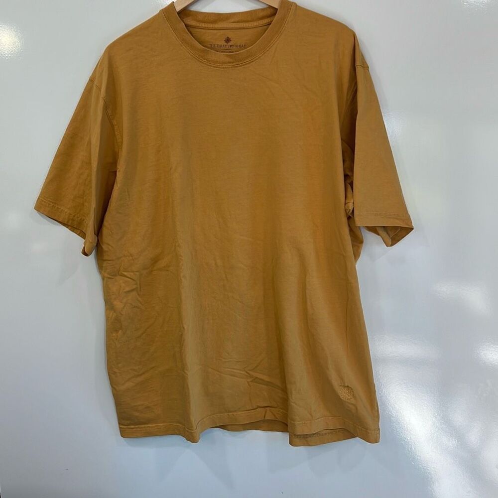The territory ahead mustard tshirt XXL Pima cotton